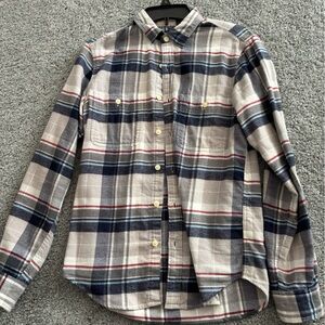 J Crew Flannel Shirt small EUC